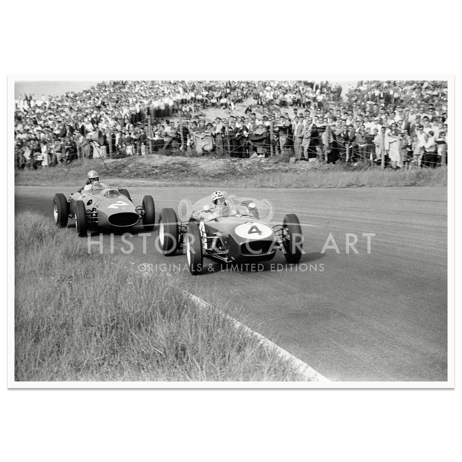 1960 Dutch Grand Prix | Innes Ireland (Lotus) & Wolfgang von Trips (Ferrari) | Photograph