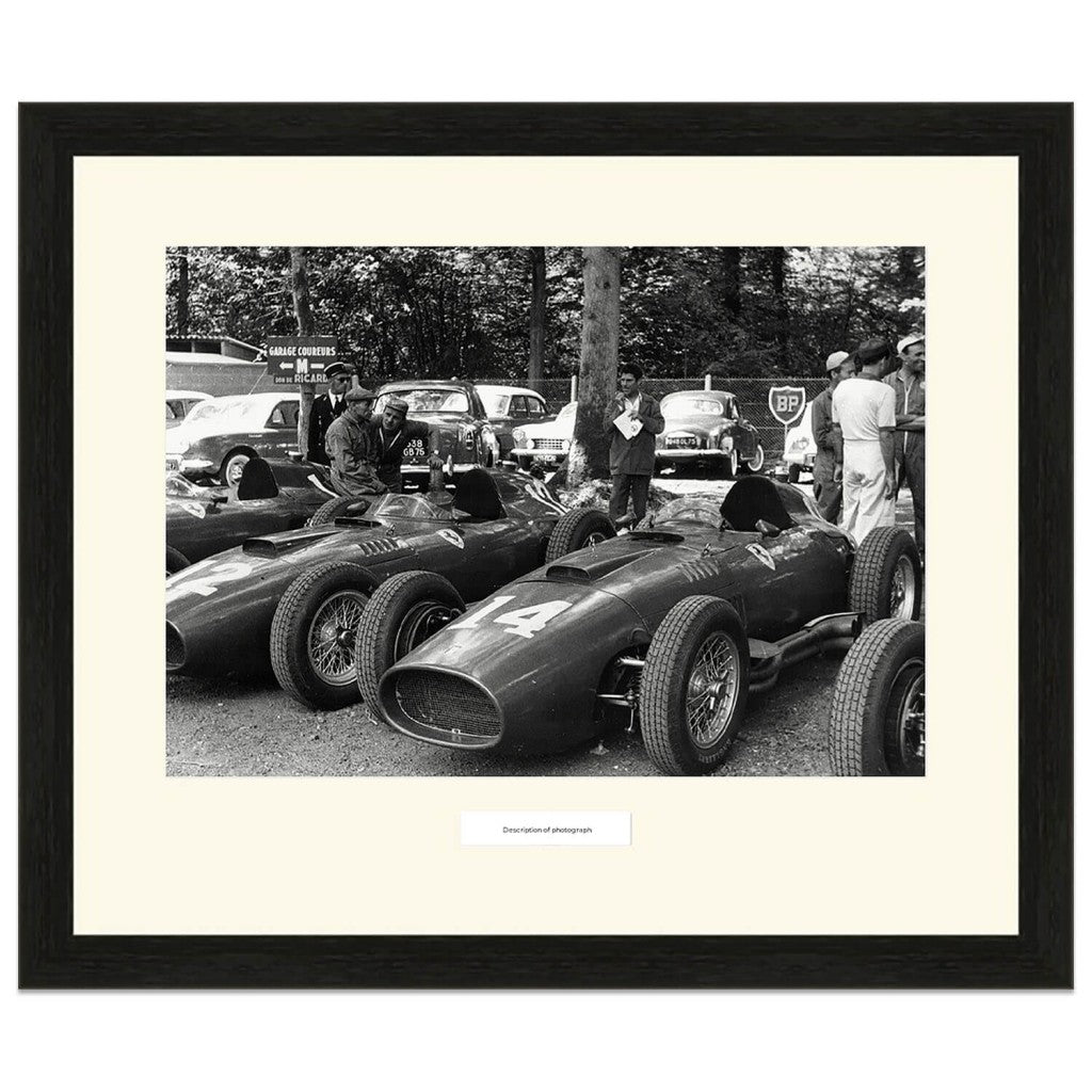 1957 French Grand Prix | Hawthorn Collins Ferrari Pit | Photograph