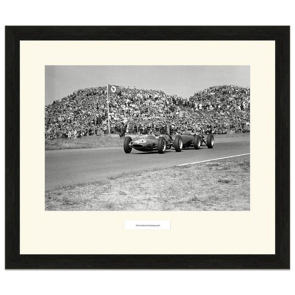 1961 Dutch Grand Prix | Jim Clark (Lotus) & Graham Hill (BRM) | Photograph