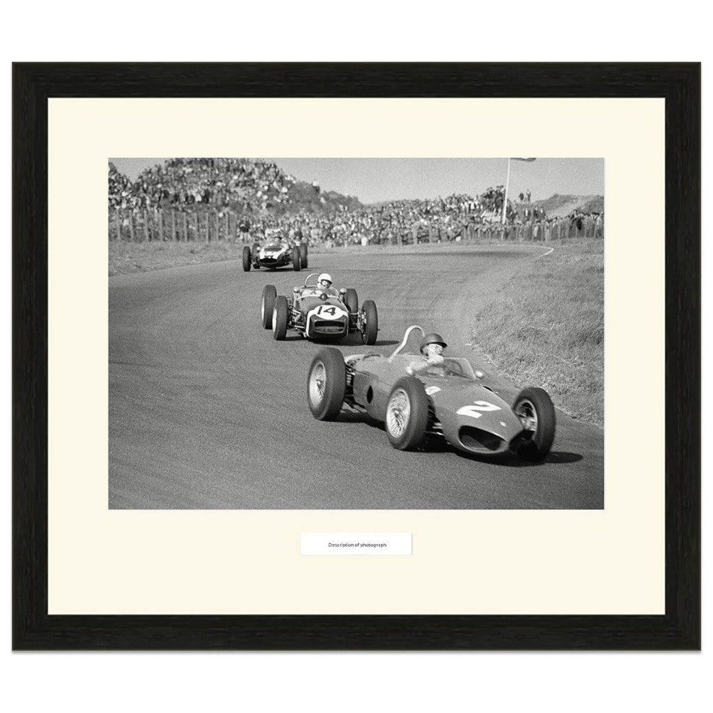 1961 Dutch Grand Prix | Richie Ginther (Ferrari) | Stirling Moss (Lotus) | Bruce McLaren (Cooper) | Photograph