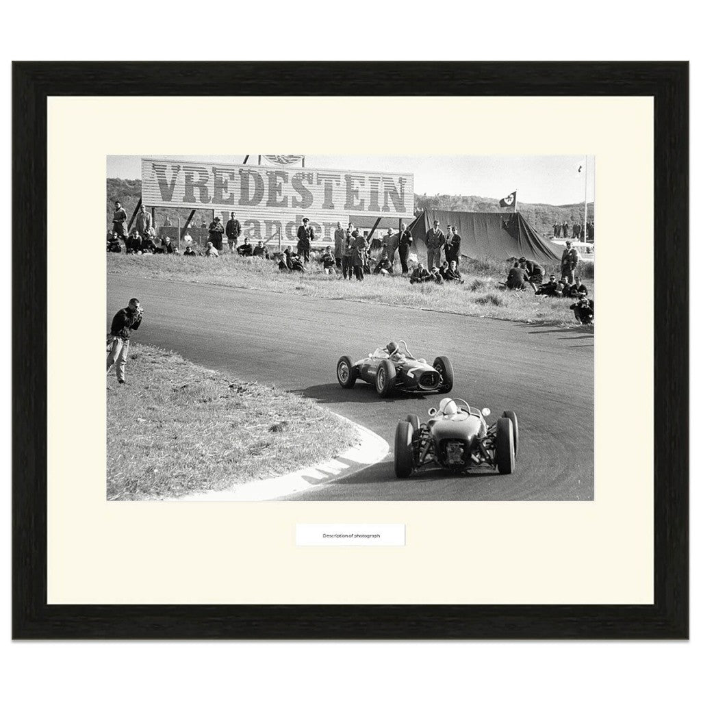 1961 Dutch Grand Prix | Richie Ginther (Ferrari) leads Stirling Moss (Lotus) | Photograph
