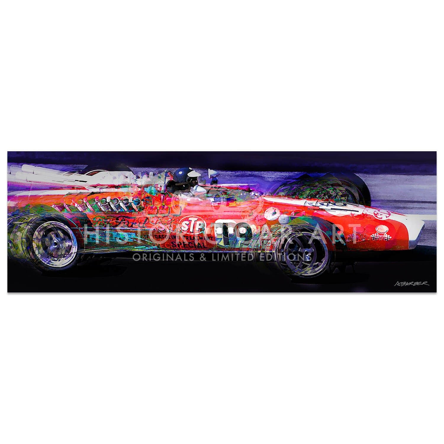 Jim Clark | Lotus 38 | Indy 500 | 1966 | Art Print