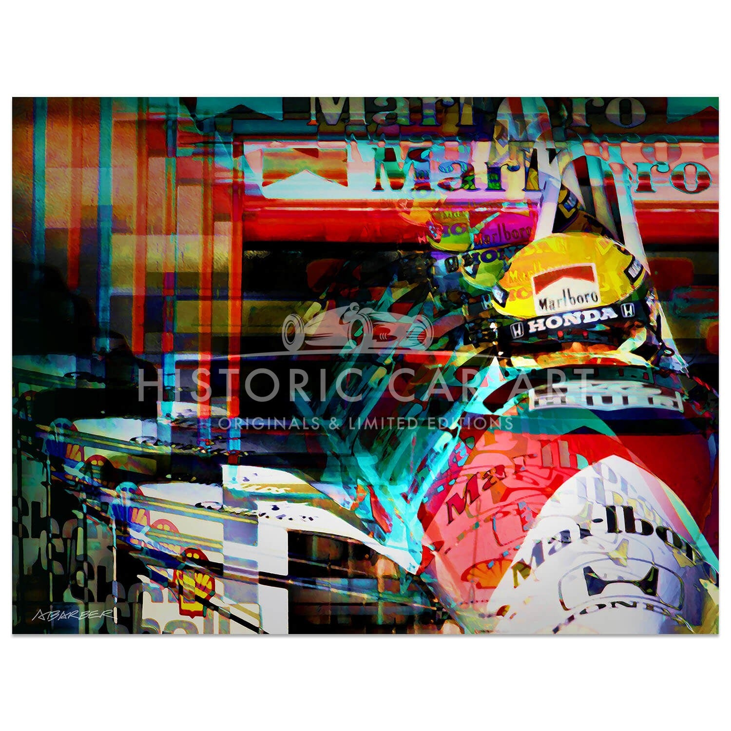 Ayrton Senna | McLaren-Honda | San Marino Grand Prix | 1990 | Art Print
