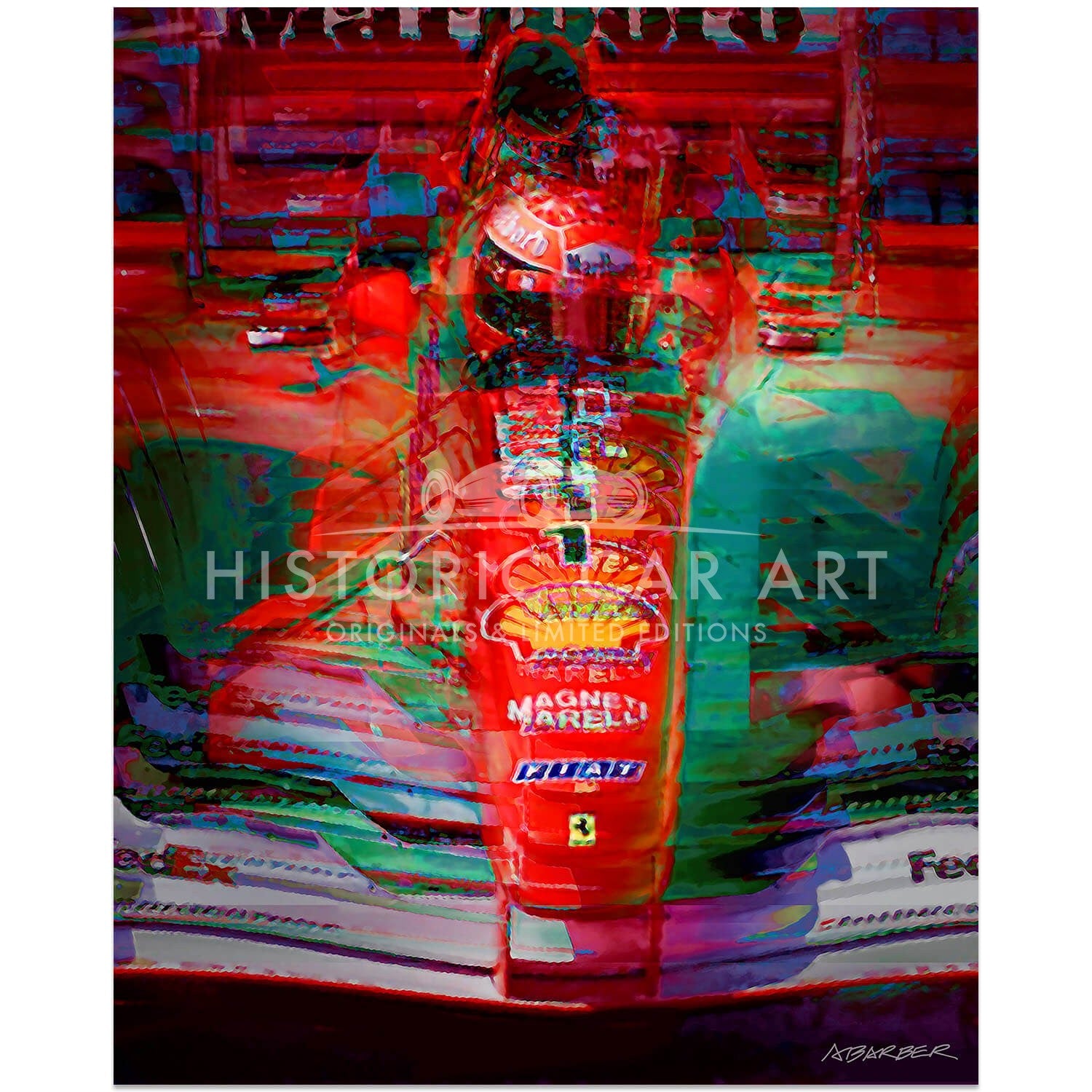Michael Schumacher | Ferrari | Belgian Grand Prix | 2001 | Art Print