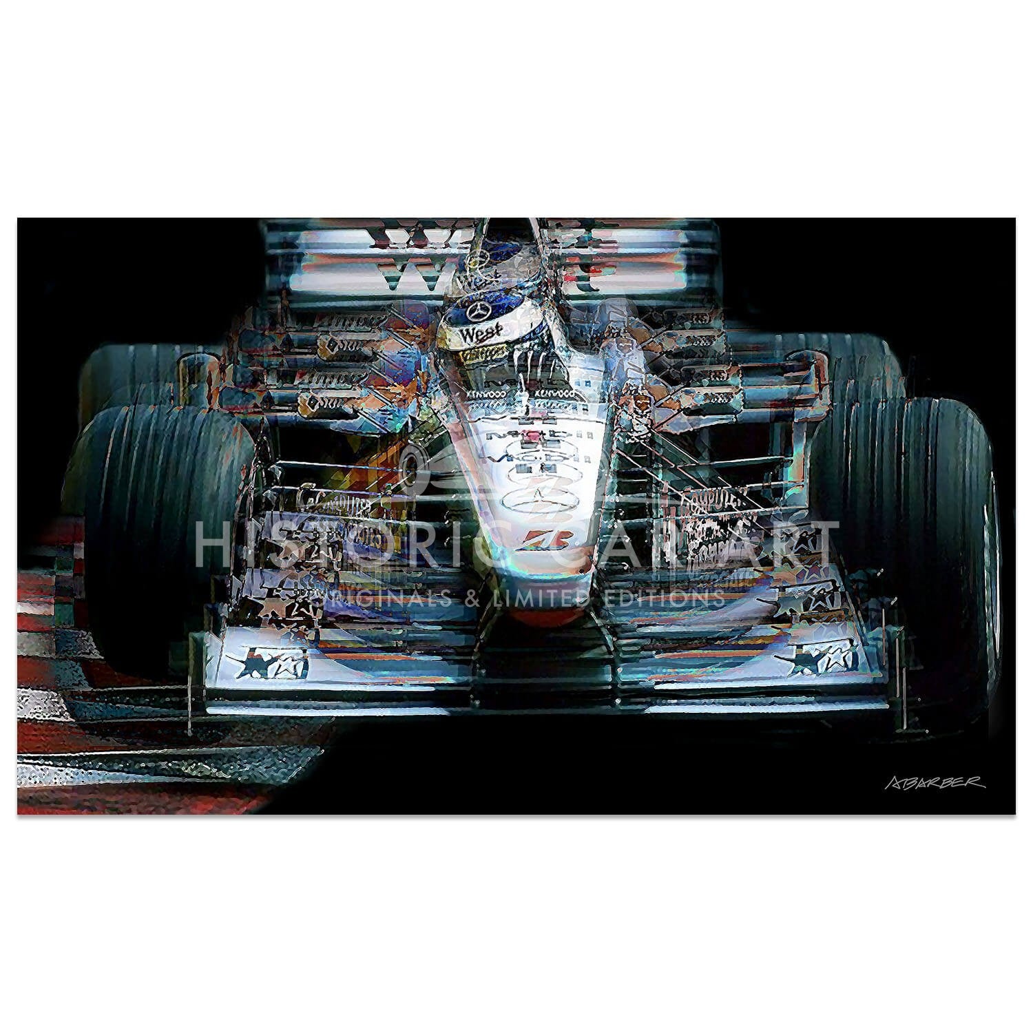Mika Hakkinen | McLaren-Mercedes | Monaco Grand Prix | 2000 | Art Print