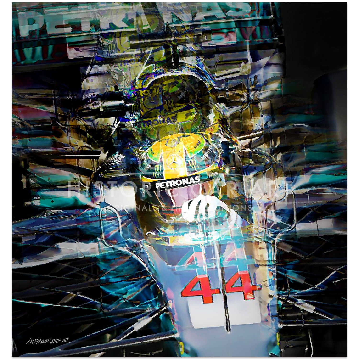 Lewis Hamilton | Mercedes | 2017 | Art Print