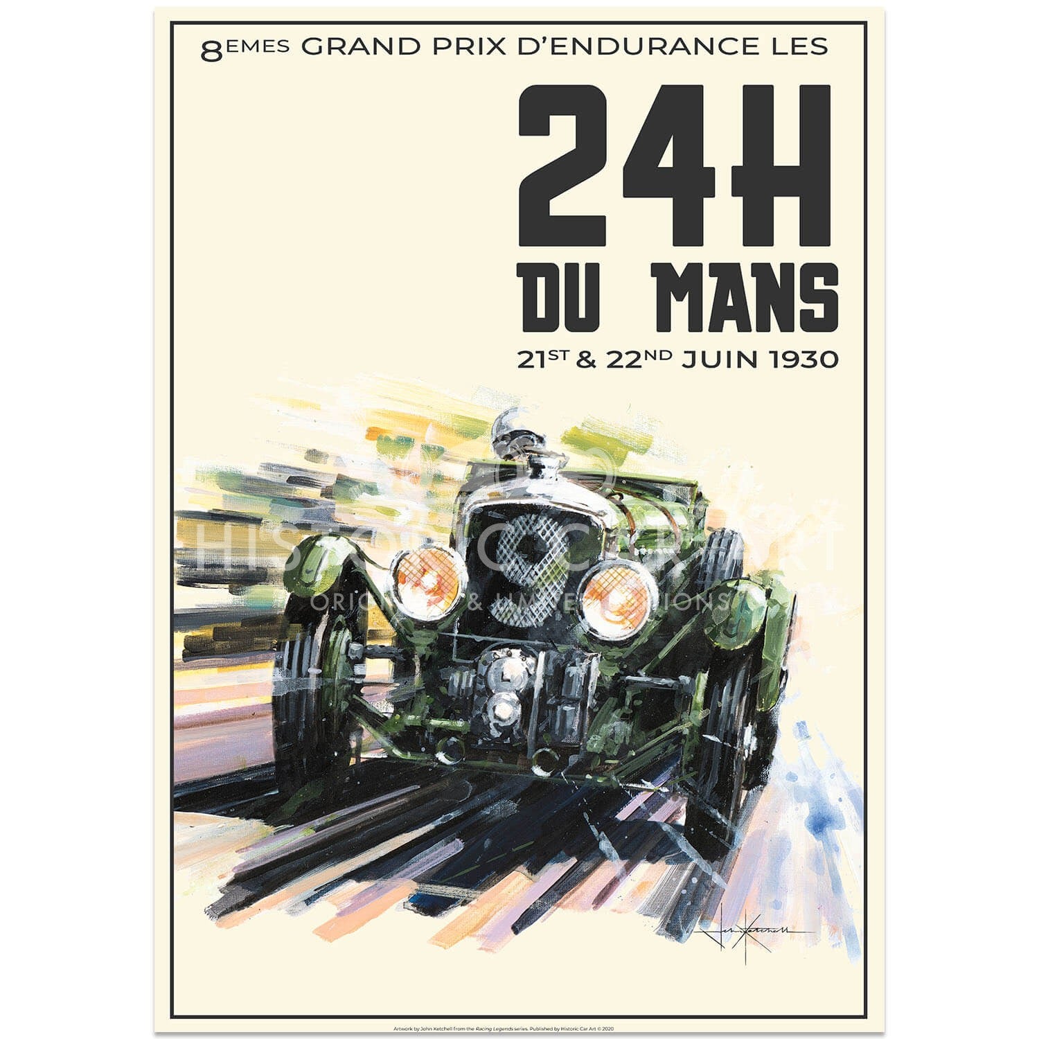 Birkin & Bentley | Le Mans 24H 1930 Poster
