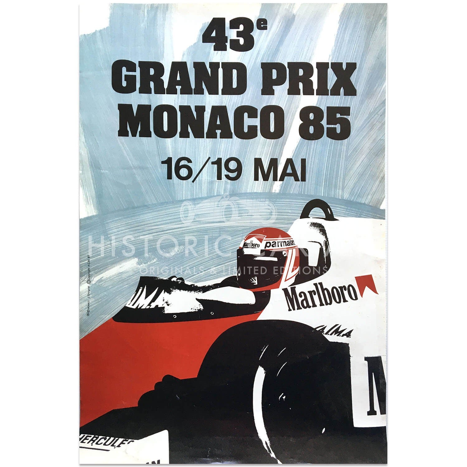 French | Monaco Grand Prix 1985 | Original Poster
