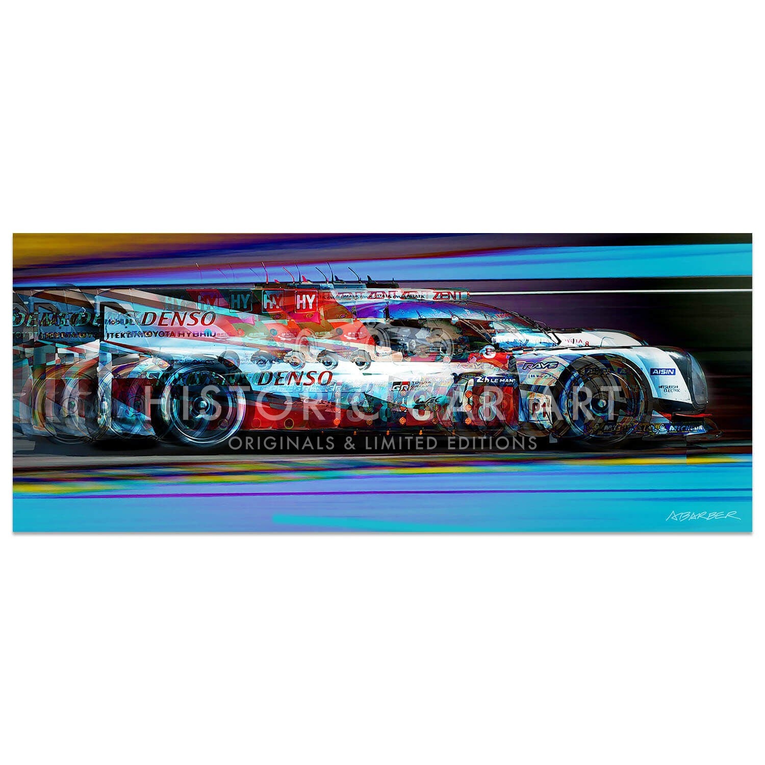 Toyota TS050 Hybrid | Team Toyota Gazoo Racing | Le Mans 24H 2017 | Art Print