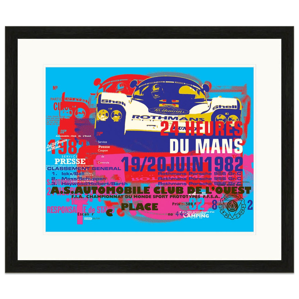 Porsche 956 | 1982 Le Mans 24 Hours Celebration | Art Print | Poster #2
