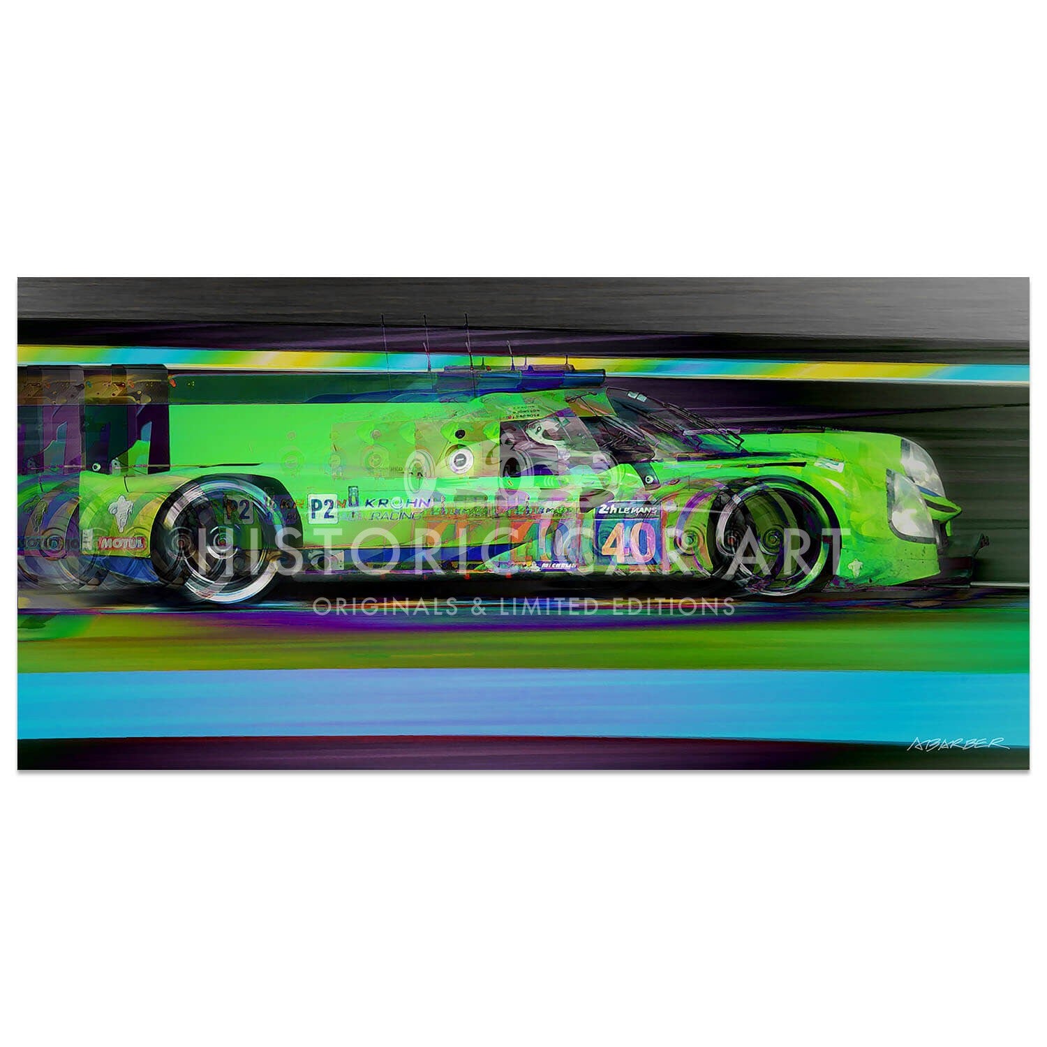 Ligier JSP2 Nissan | Team Krohn | Le Mans 24H 2016 | Art Print