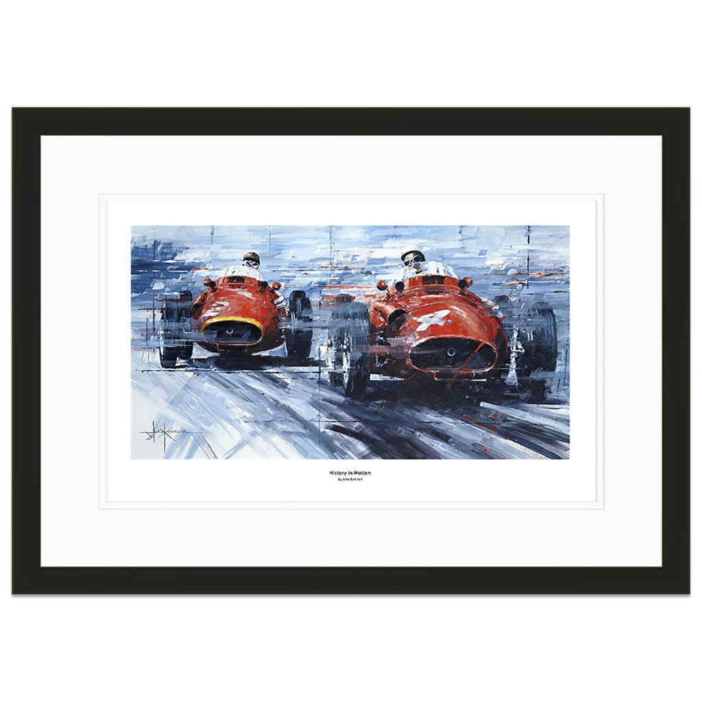 History in Motion | Moss & Fangio | Maserati | Art Print