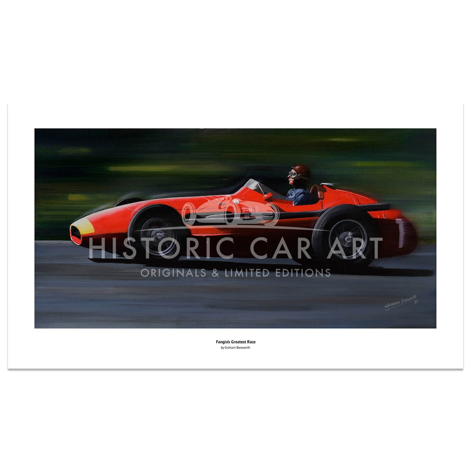 Fangio's Greatest Race | German Grand Prix 1957 | Maserati 250F | Art Print