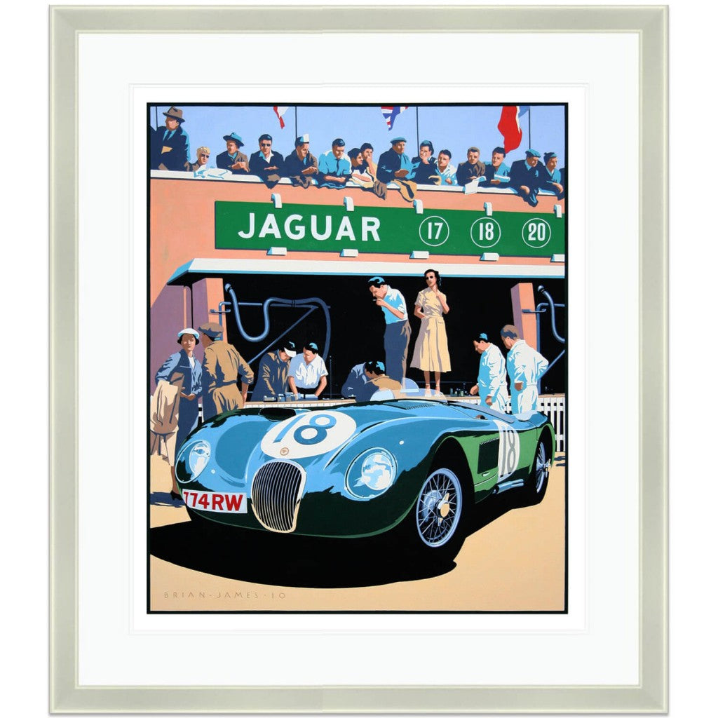 1953 Jaguar C-type - Print