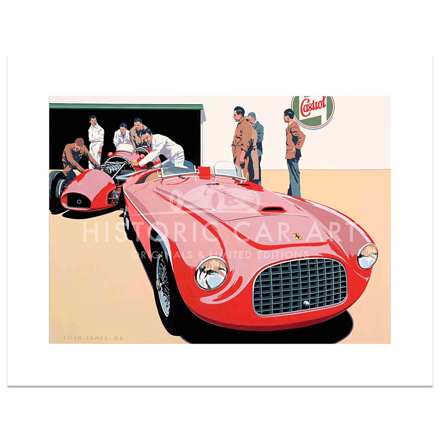 1948 Ferrari 166MM - Print