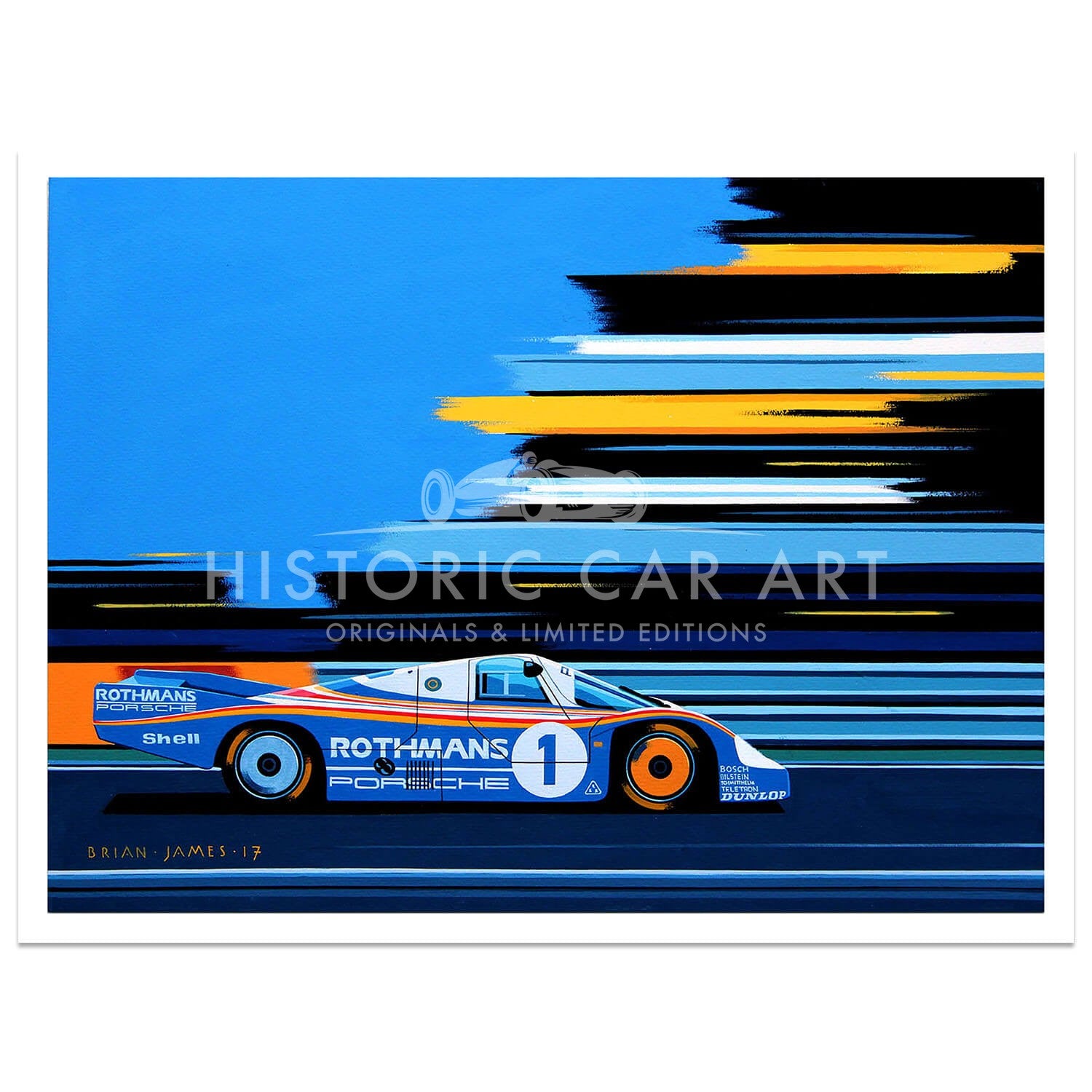 1982 Porsche 956 at Le Mans - Print