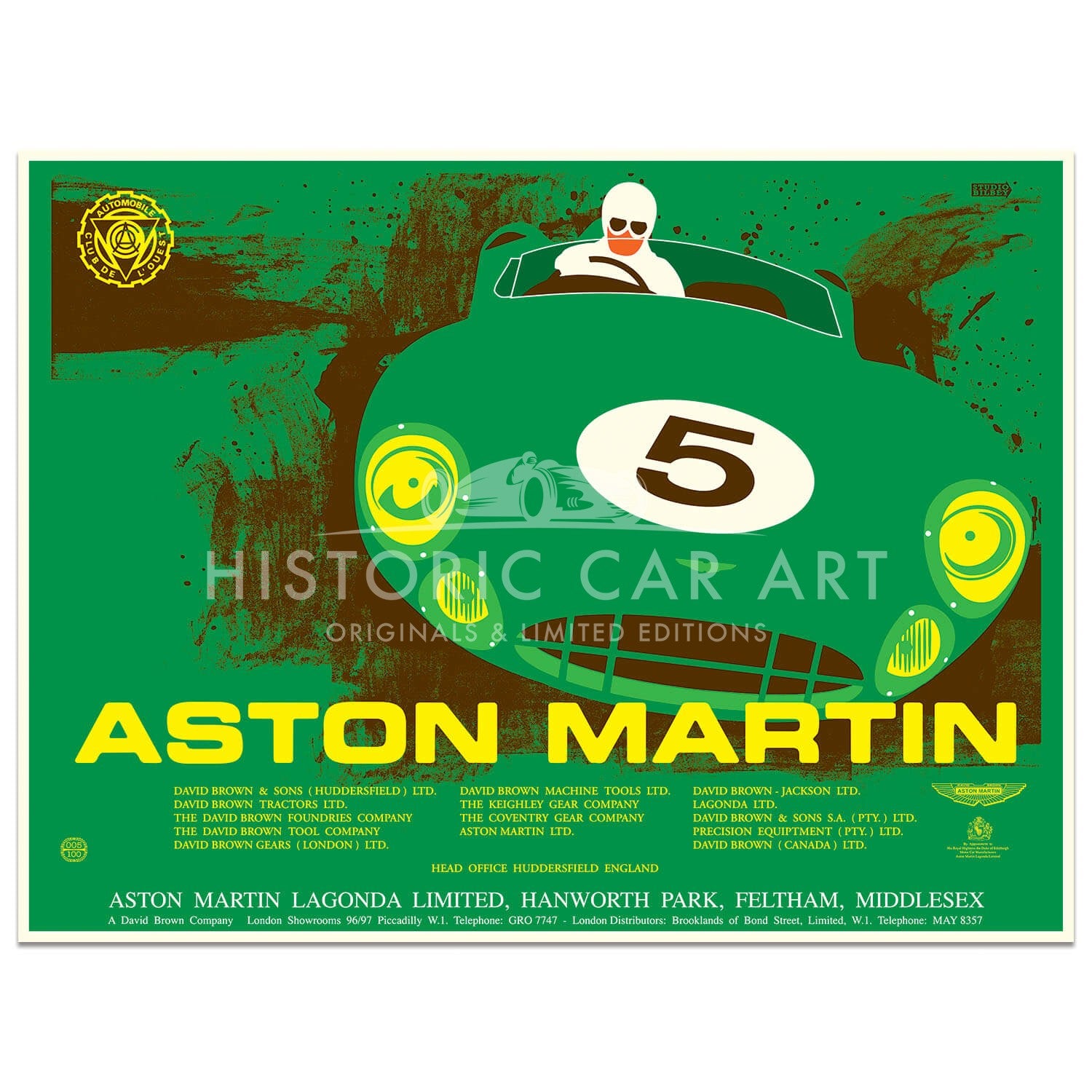 Aston Martin DBR1 Advertising Poster | Art Print