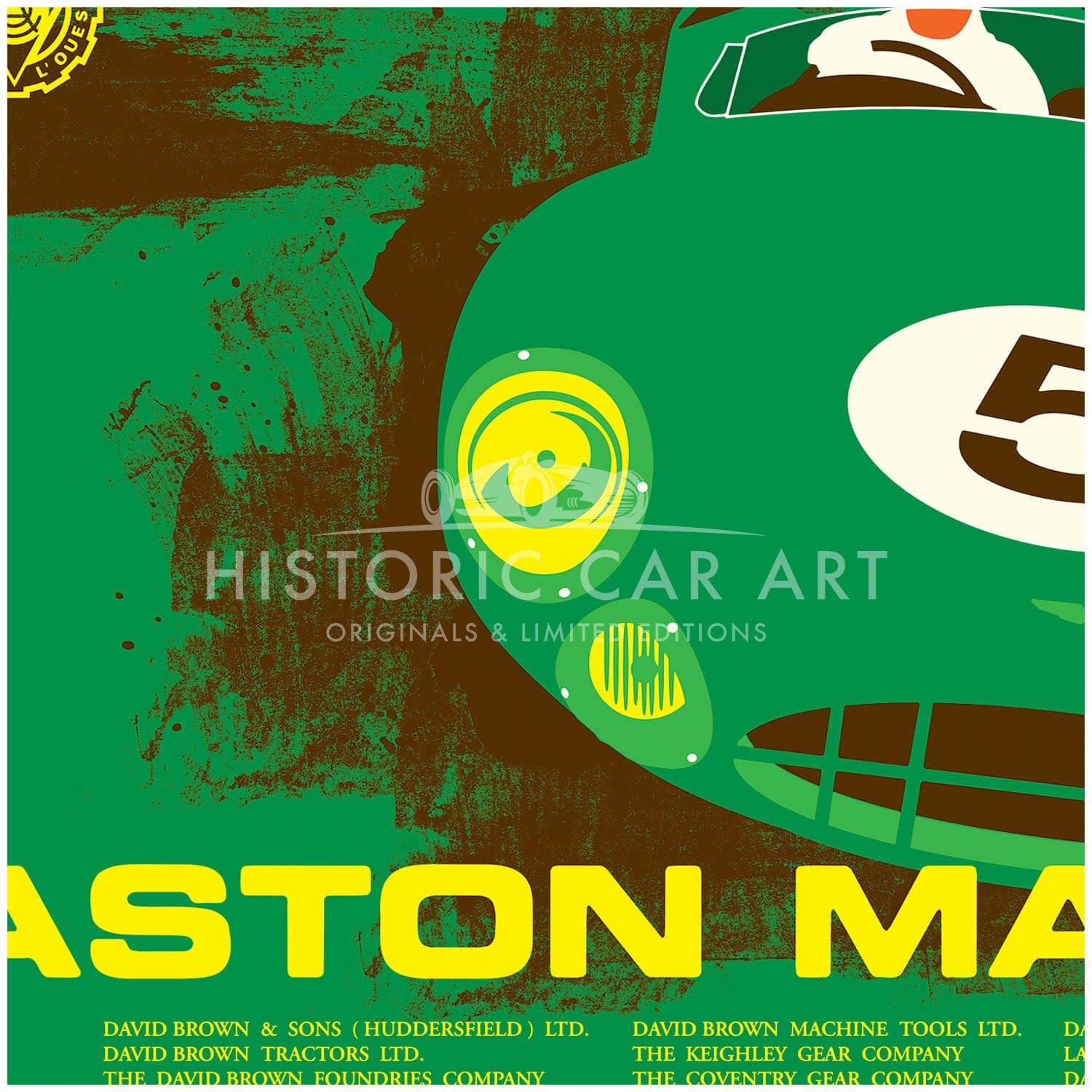 Aston Martin DBR1 Advertising Poster | Art Print