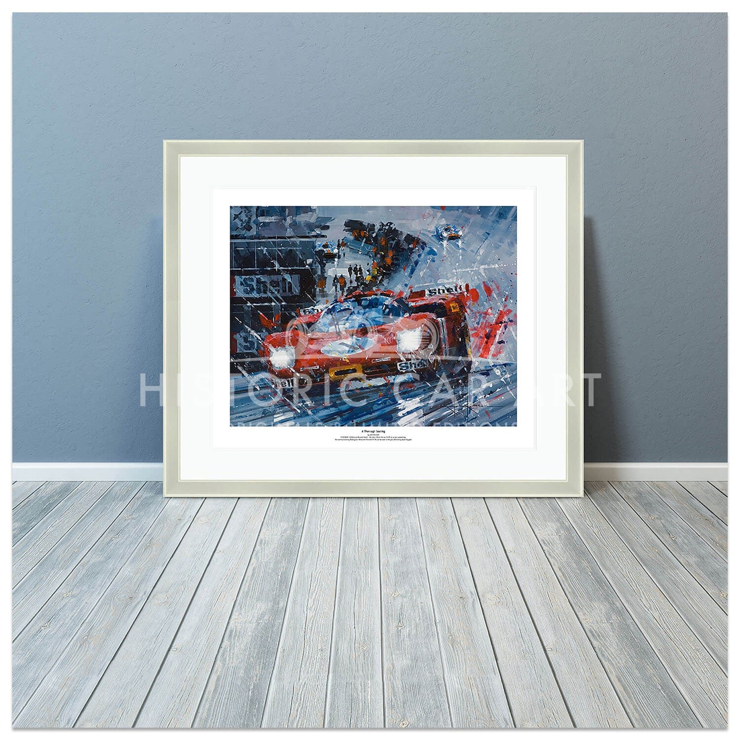 A Thorough Soaking | Ickx & Oliver | Ferrari | Print