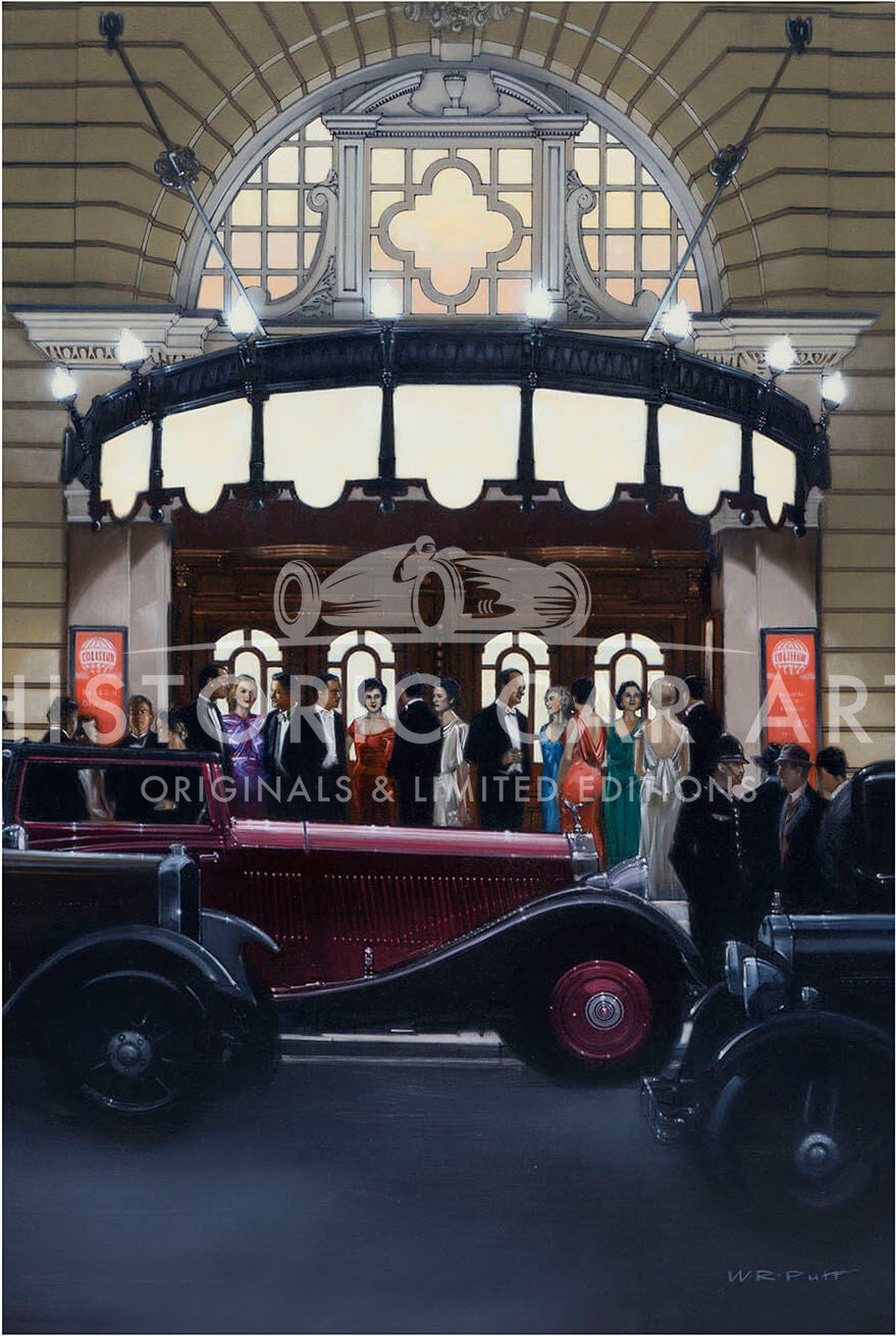 Opera Rolls Roy PUTT -Phantom at the Opera | Rolls-Royce | Print – Historic Car Art