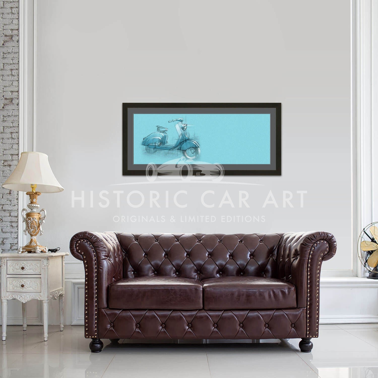 Adam Innocenti REVS ART | Adam GOMPERTZ -Innocenti Lambretta 150 LD | Art Print ...