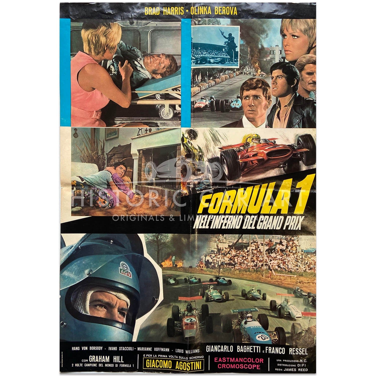 Italian | Formula 1 Film | Nell Inferno del Grand Prix | Original Poster #2