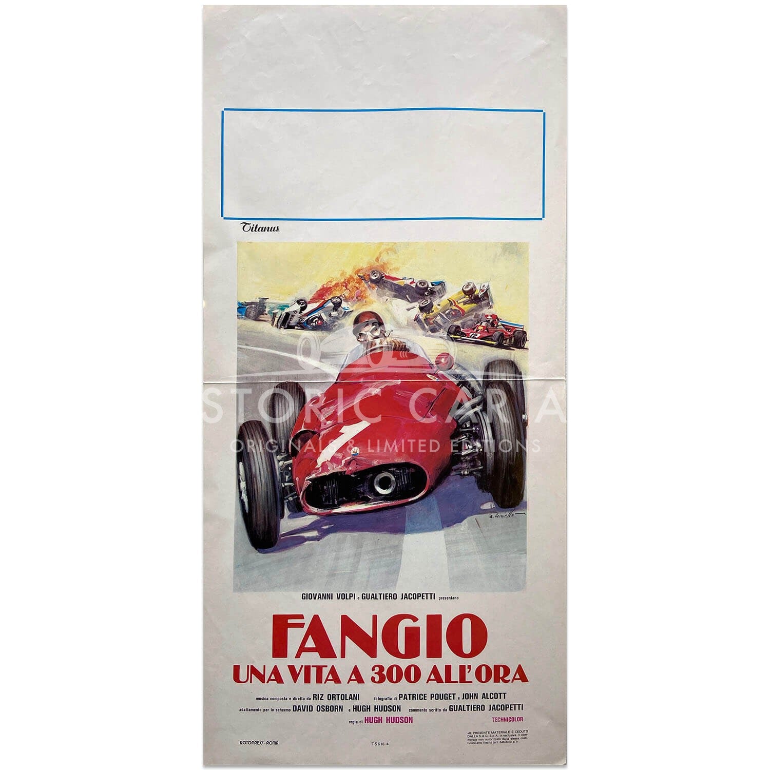 Italian | Fangio Film | Una vita a 300 All'Ora | Original Poster