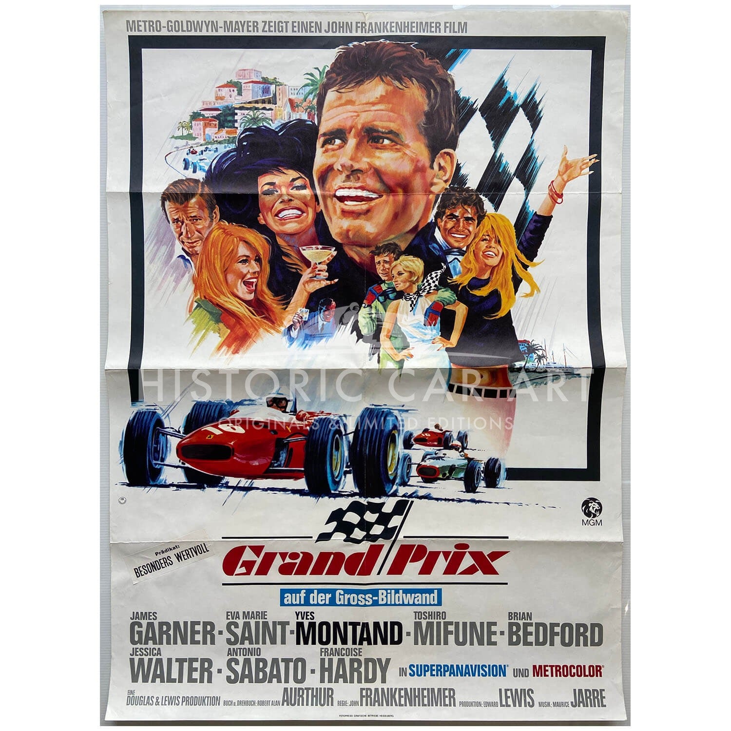 German | James Garner | Grand Prix Film | Original Poster
