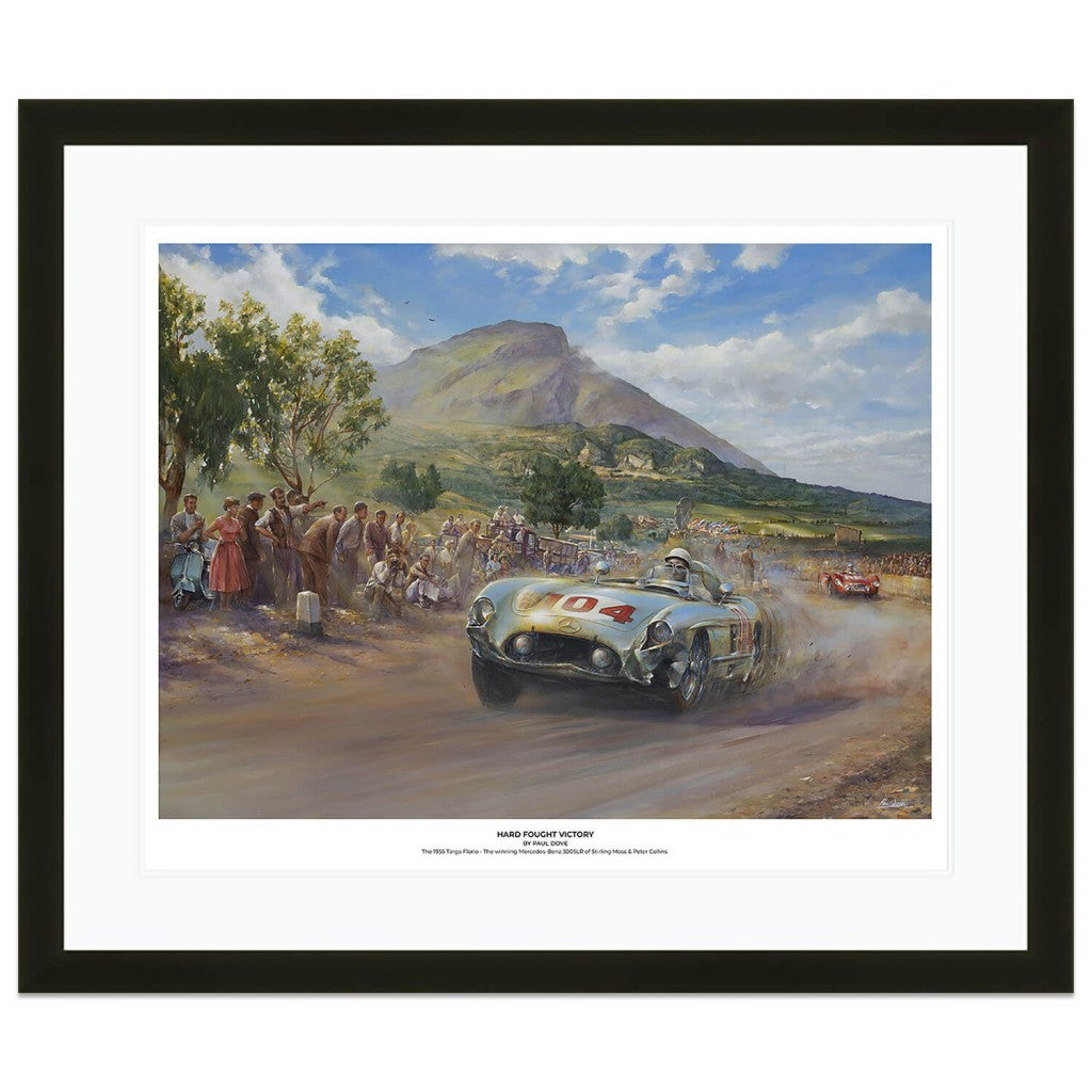 Hard Fought Victory | Targa Florio 1955 | Stirling Moss | Art Print