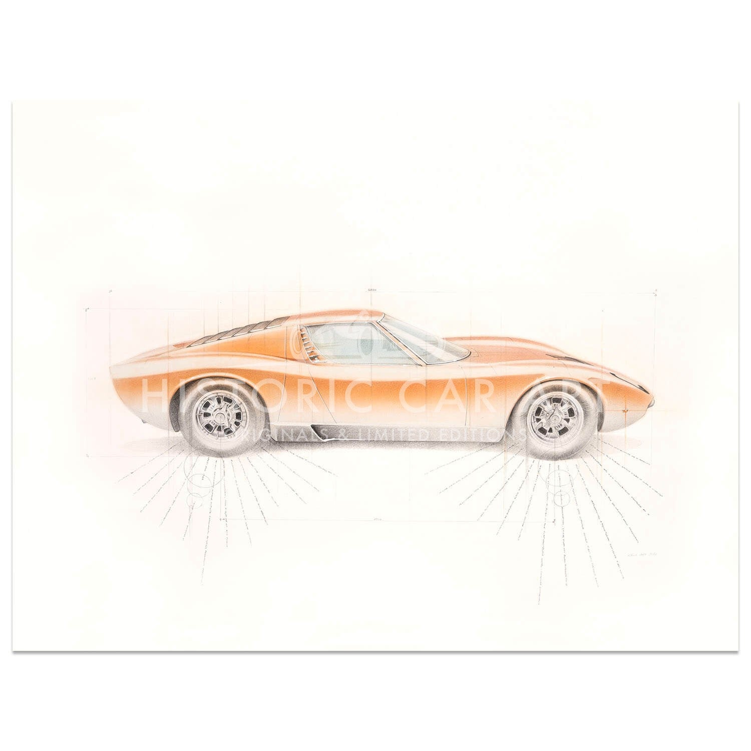 Lamborghini Miura | Art Print