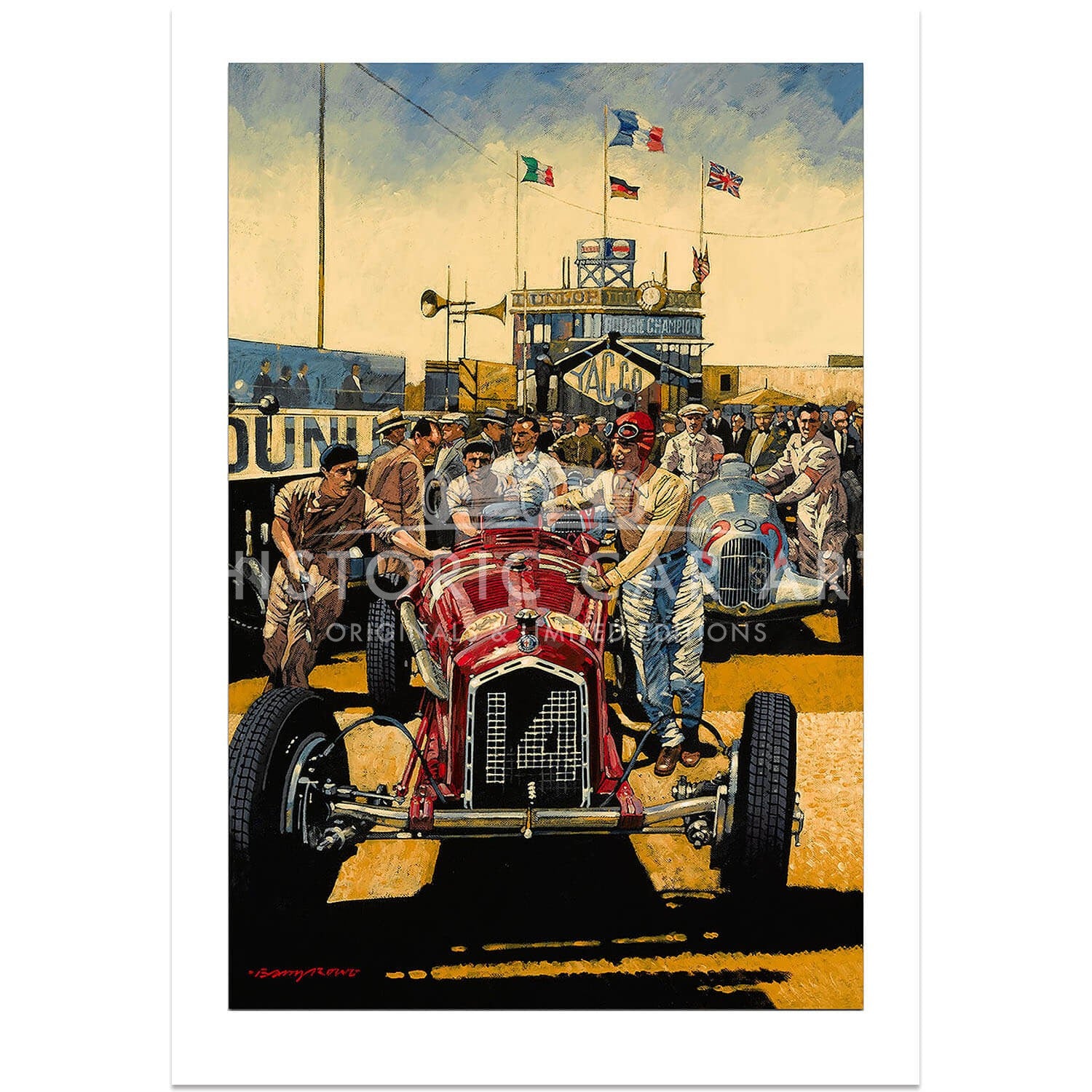 French Grand Prix 1935 | Alfa Romeo | Nuvolari | Art Print