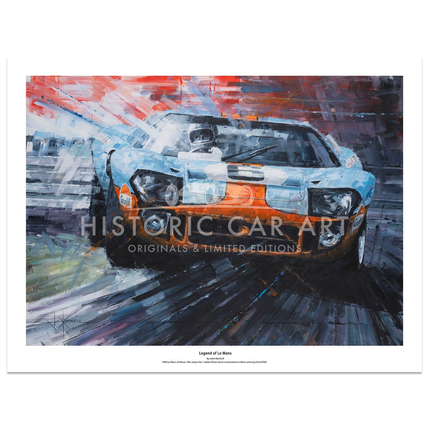 Legend of Le Mans | Ford GT40 | Le Mans 24H 1969 | Art Print