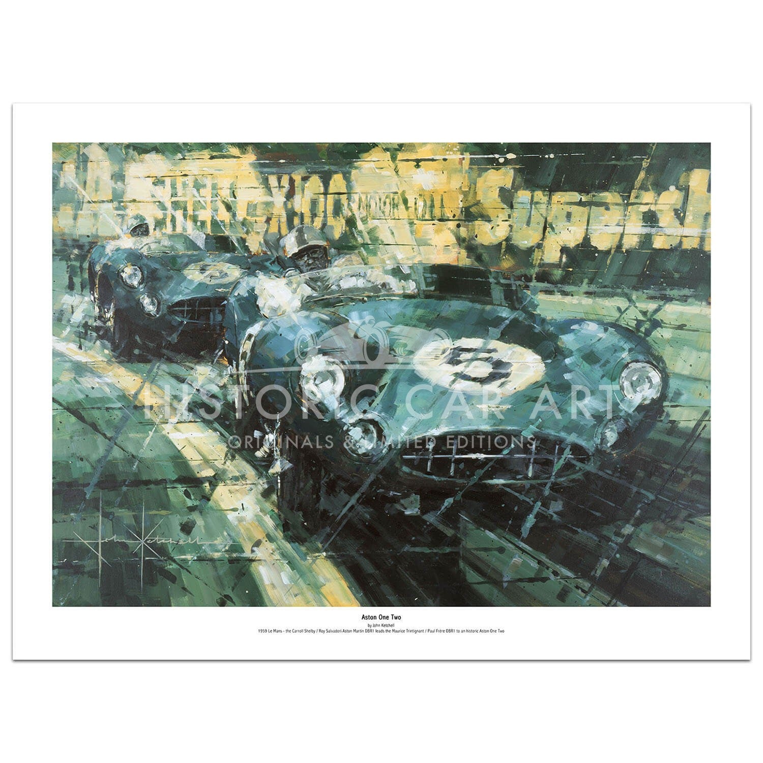 Aston One Two | Salvadori & Shelby | Aston Martin | Print