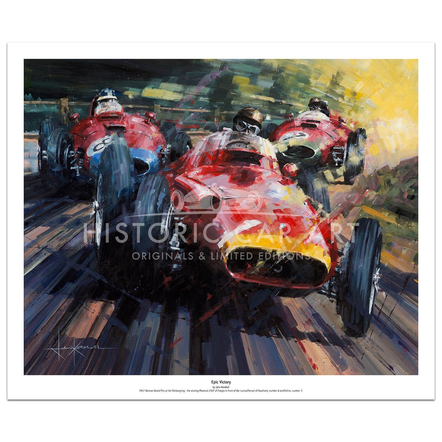 Epic Victory | Fangio | Maserati | Print