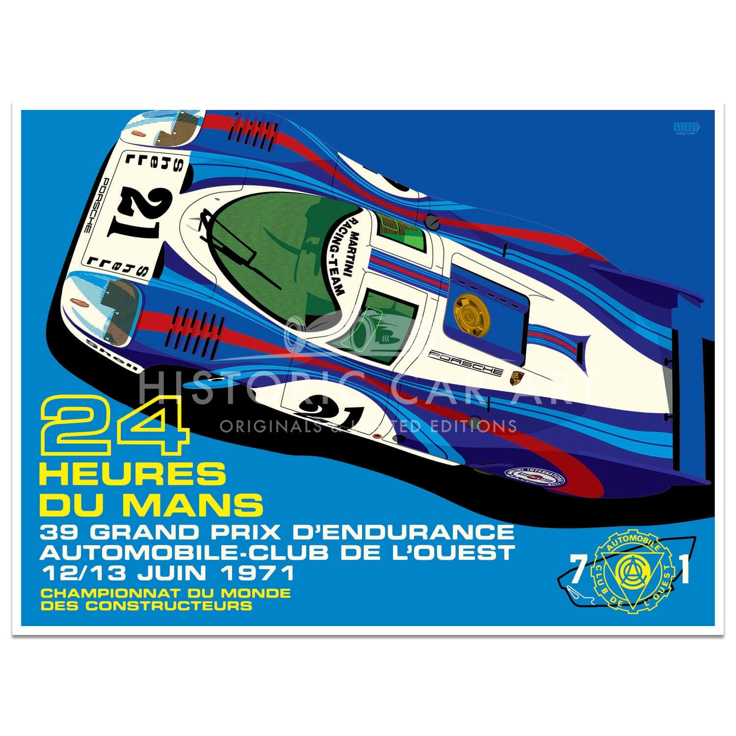 Porsche 917 Longtail | Le Mans 1971 | Art Print | Poster