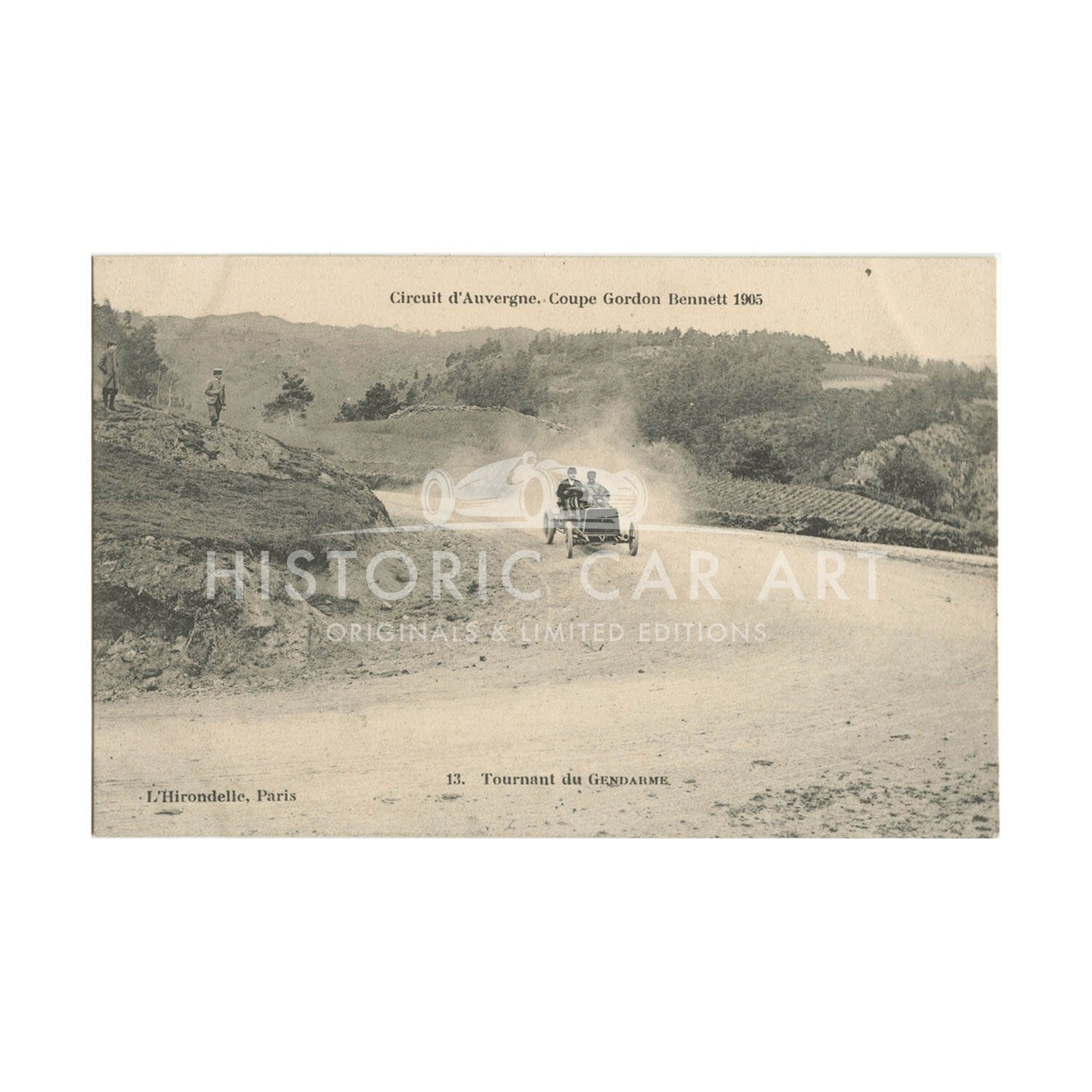 French | 1905 of Circuit d'Auvergne | Gordon Bennett Cup #2 | Vintage Postcard