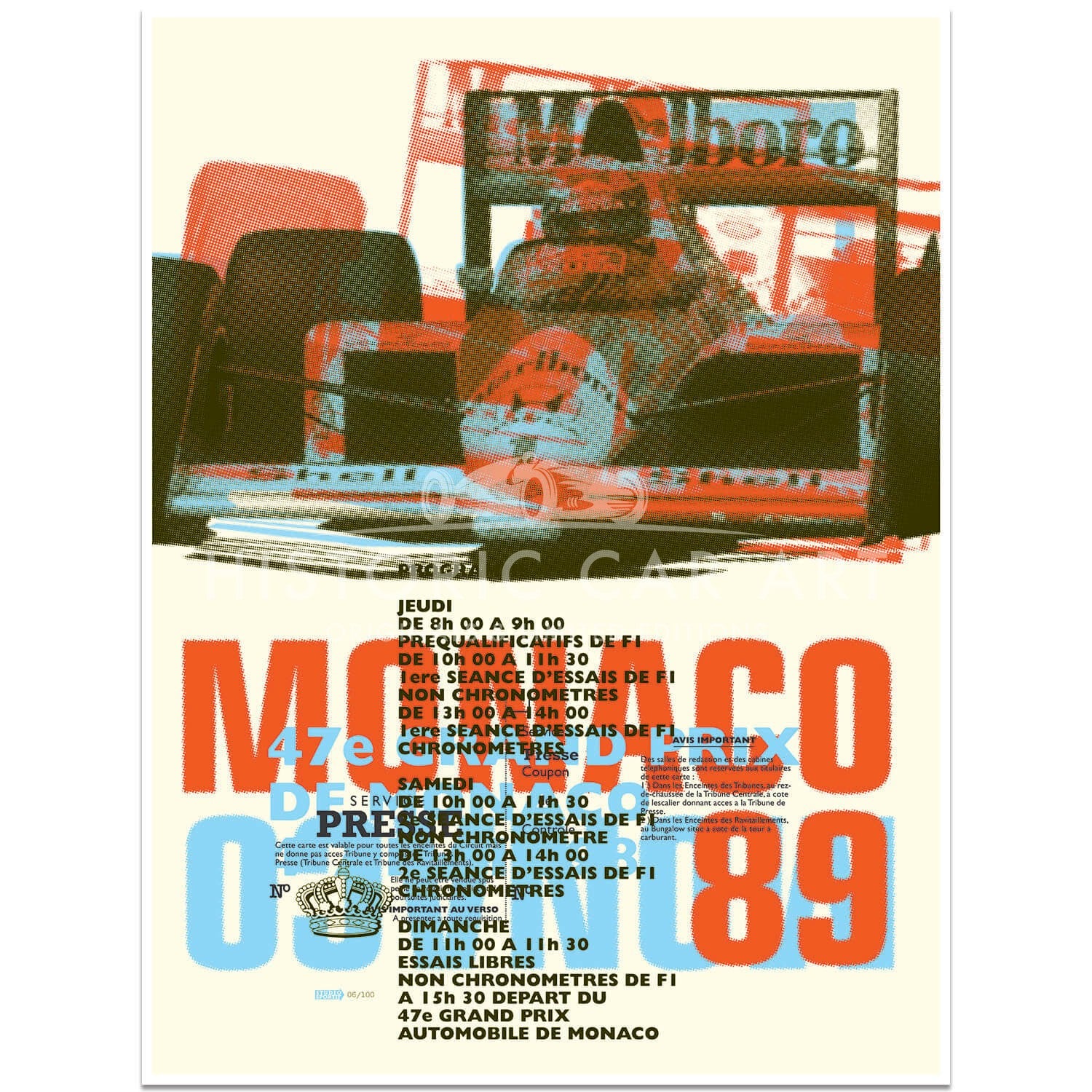 1989 Monaco Grand Prix Celebration | Ayrton Senna | McLaren | Art Print | Poster