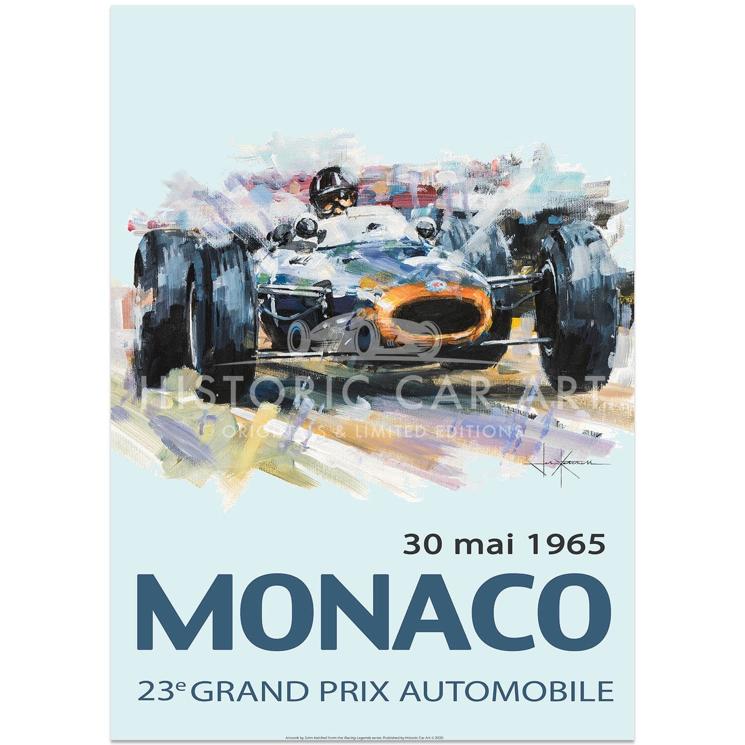 Graham Hill & BRM | Monaco Grand Prix 1965 | Poster
