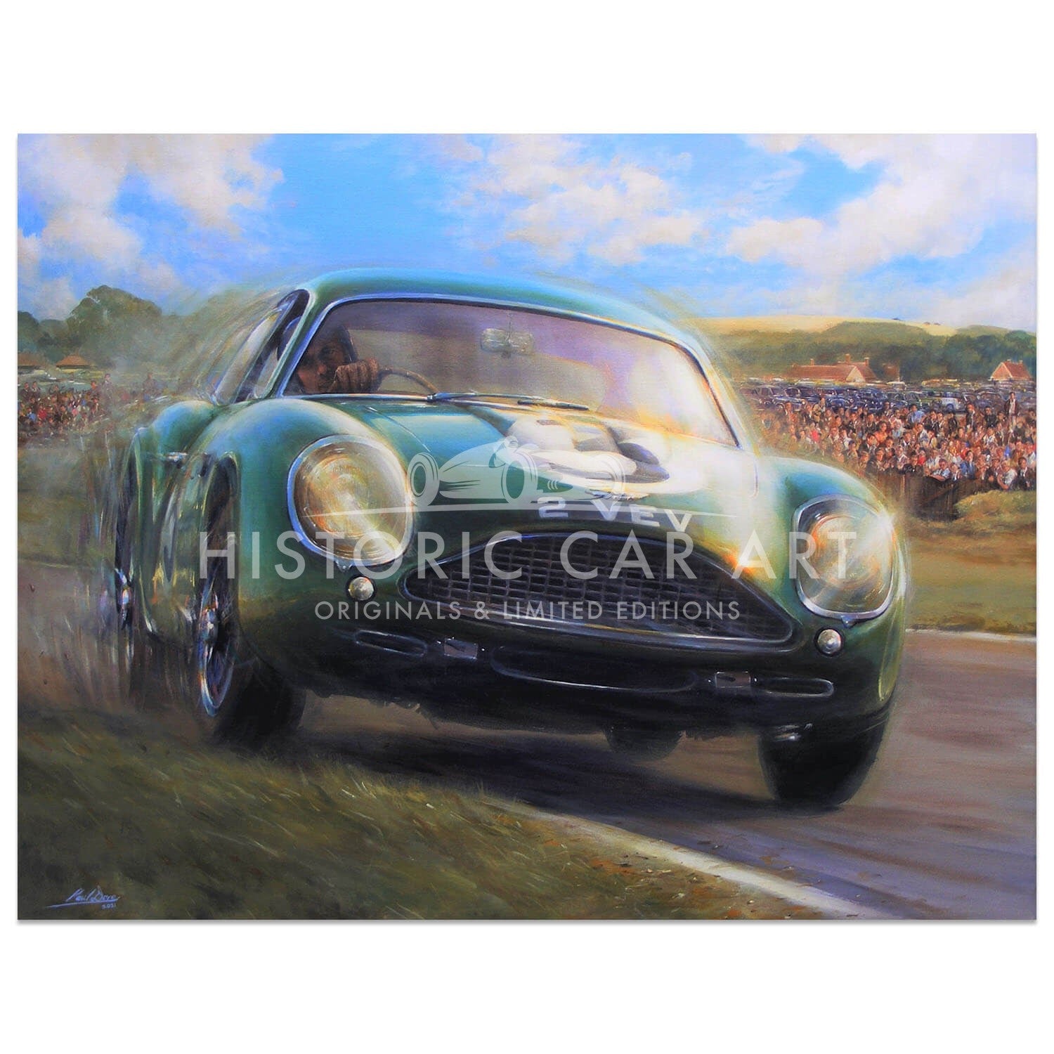 1961 Goodwood TT | Aston Martin DB4GT Zagato | Jim Clark | Artwork