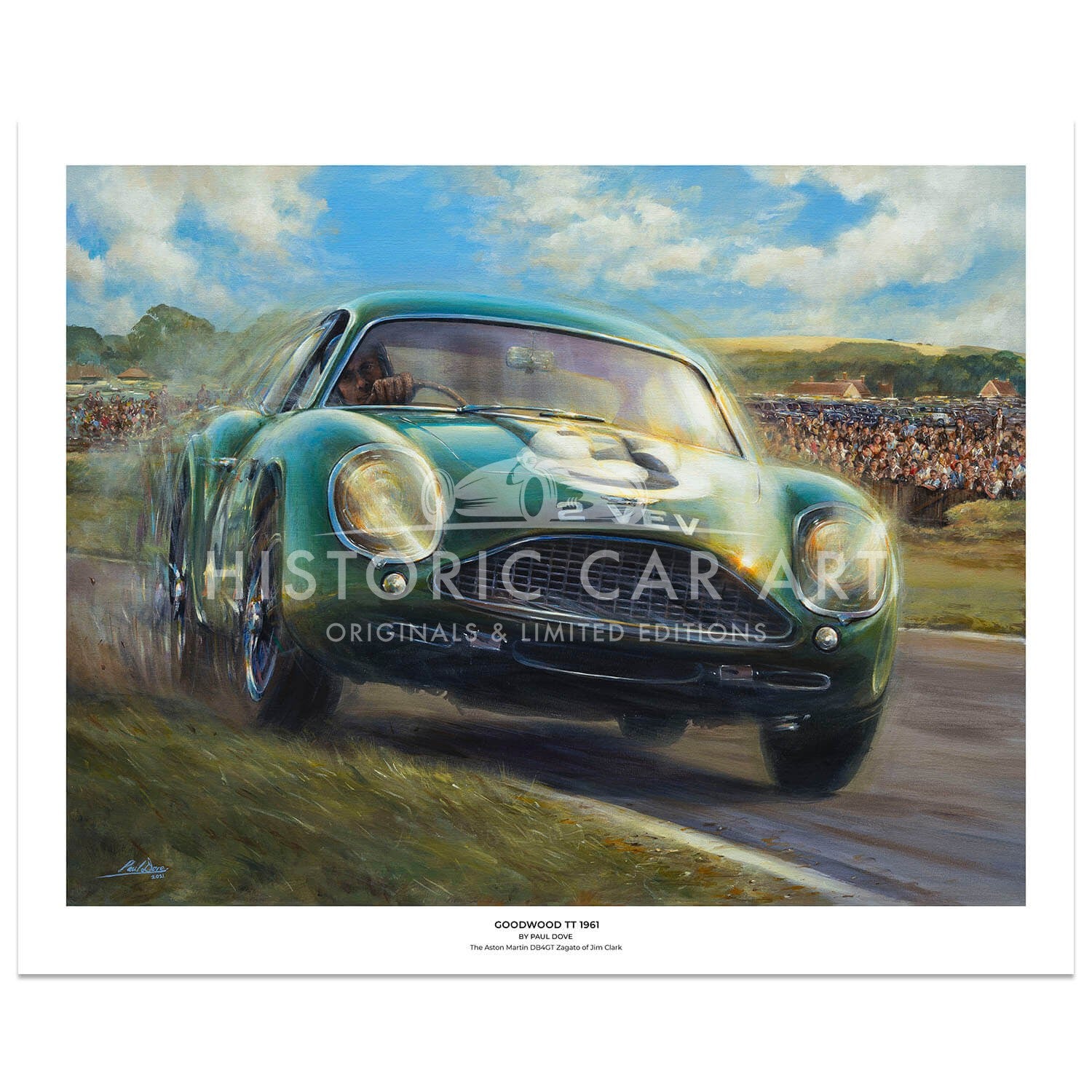 1961 Goodwood TT | Aston Martin | Jim Clark | Art Print
