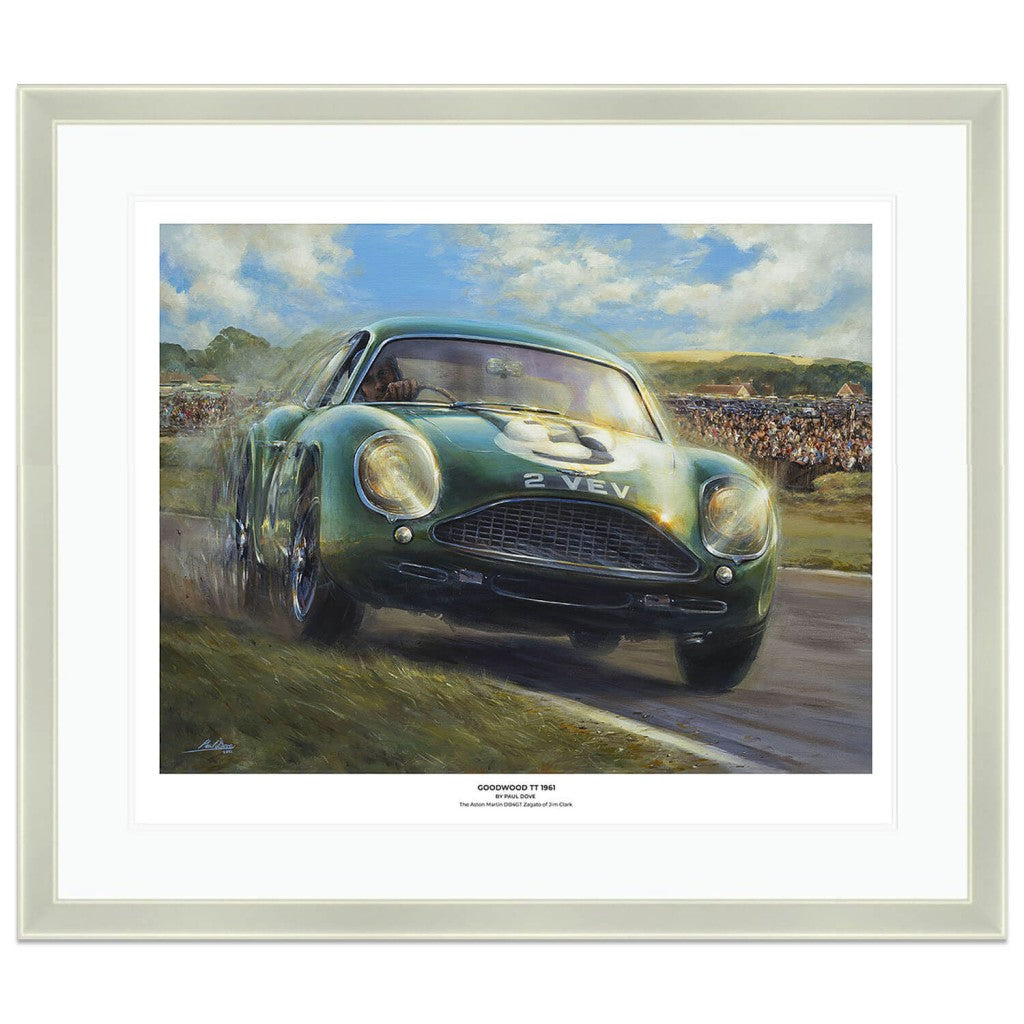 1961 Goodwood TT | Aston Martin | Jim Clark | Art Print