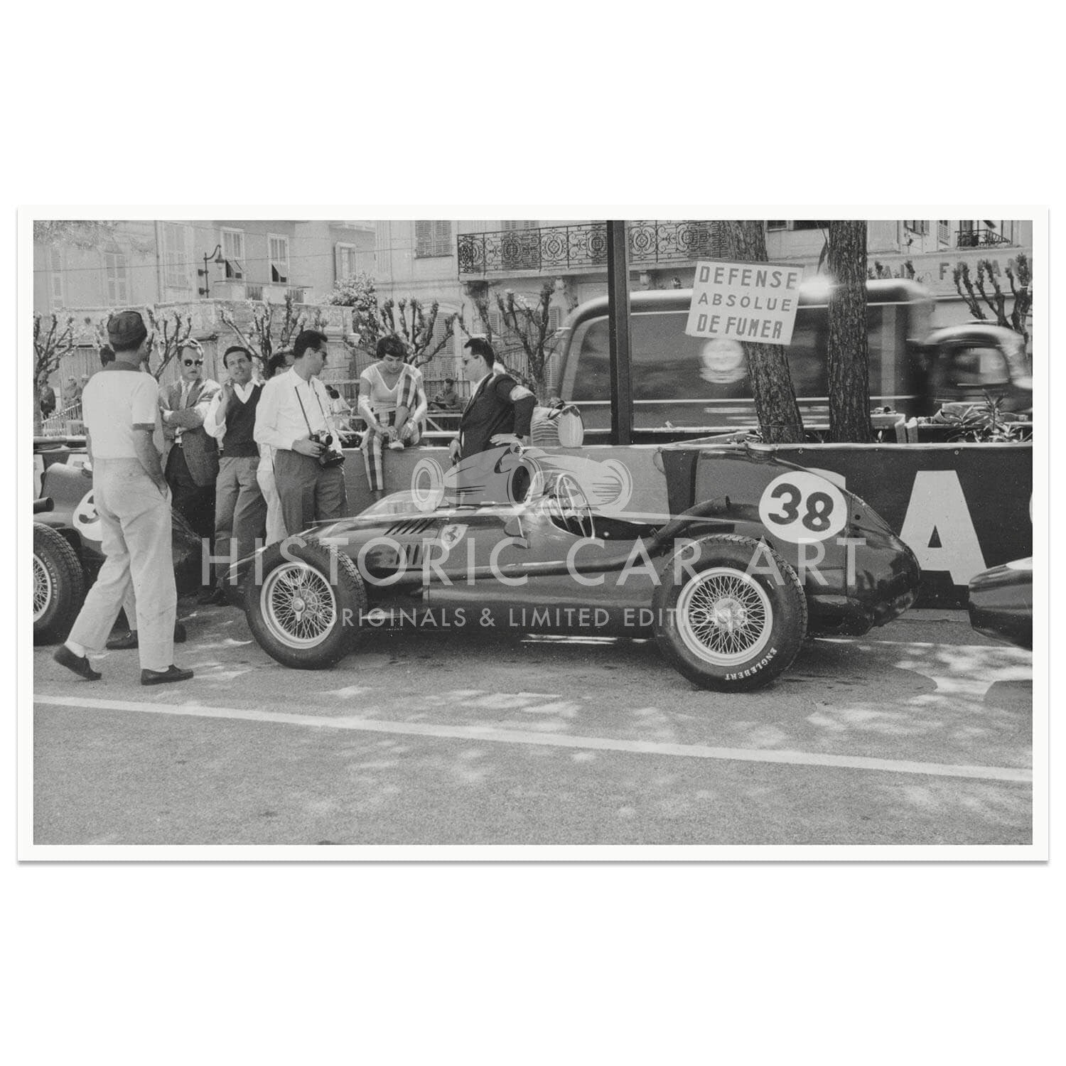 1958 Monaco Grand Prix | Mike Hawthorn | Ferrari Dino 246 | Pits | Photograph