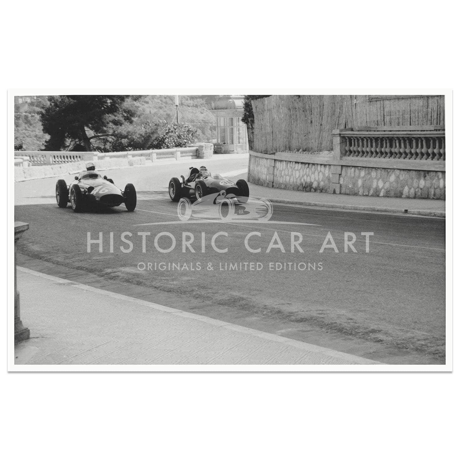 1958 Monaco Grand Prix | Mike Hawthorn Laps Giorgio Scarlatti | Photograph