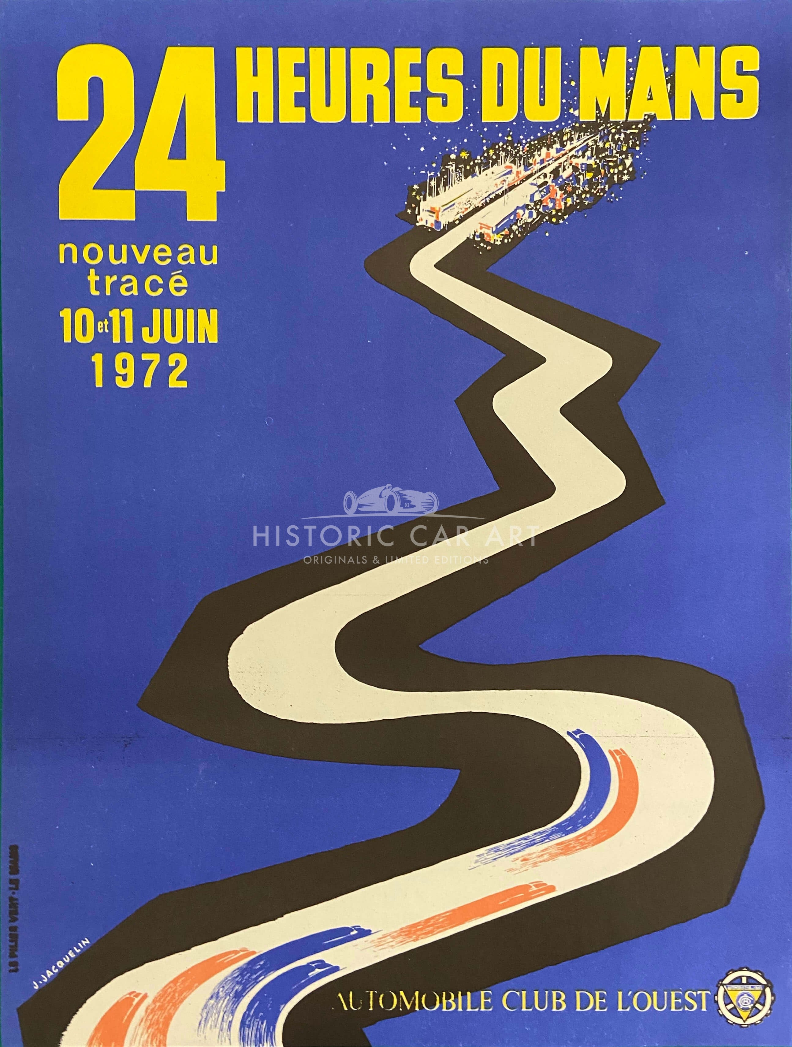 French | Le Mans 24 hours 1972 Original Poster