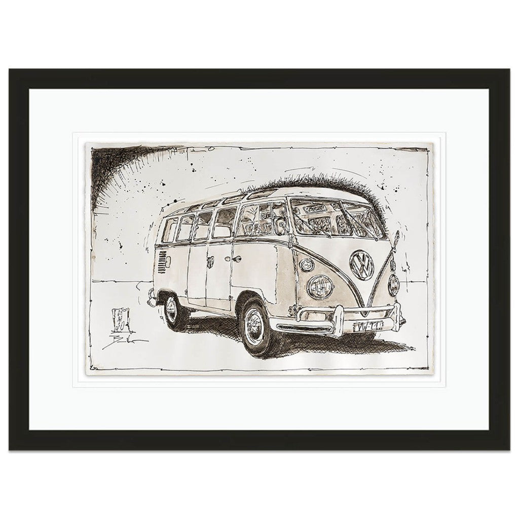 VW T1 Split Screen Van | Art Print