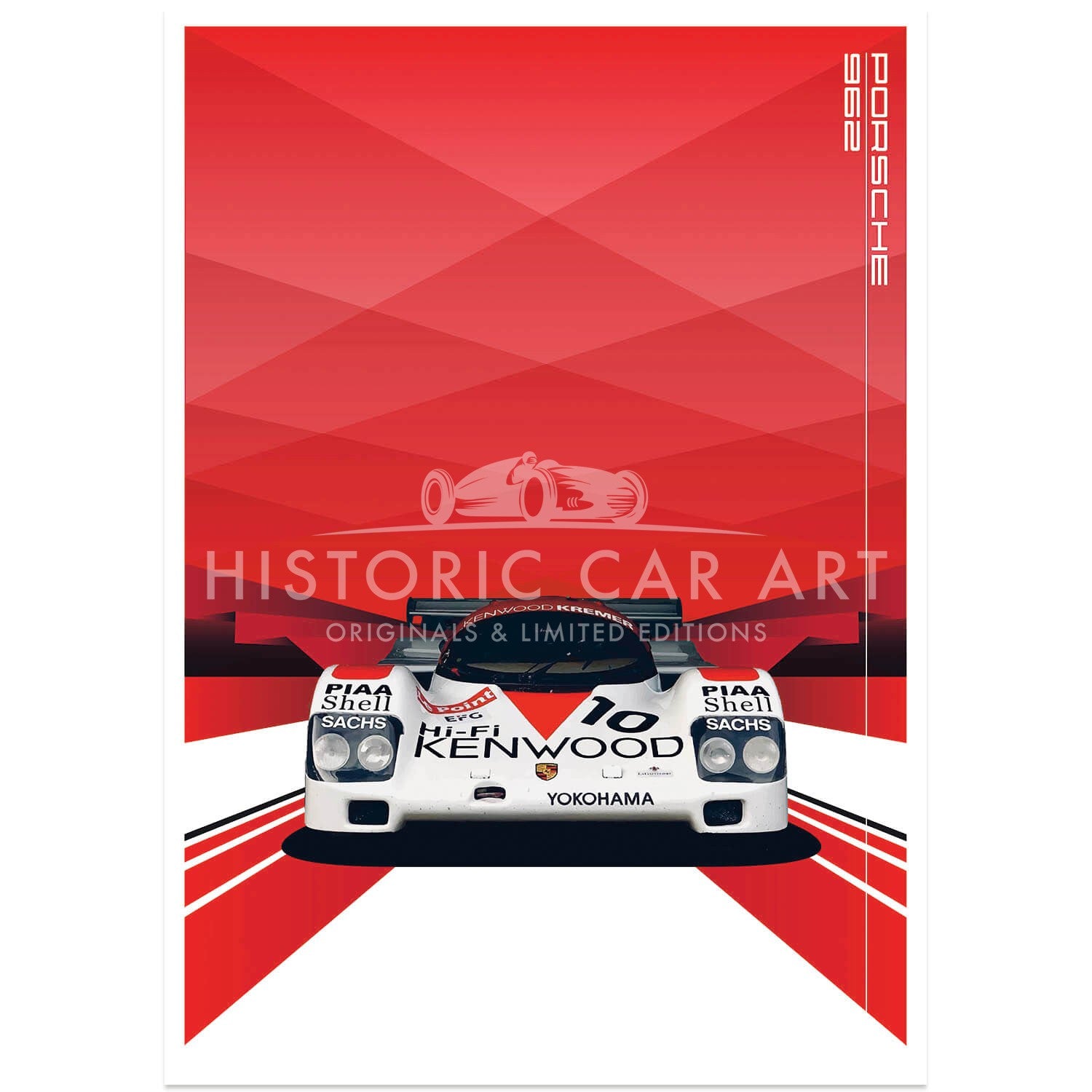 Porsche | 962-CK6-88 | Kenwood | Art Print | Poster