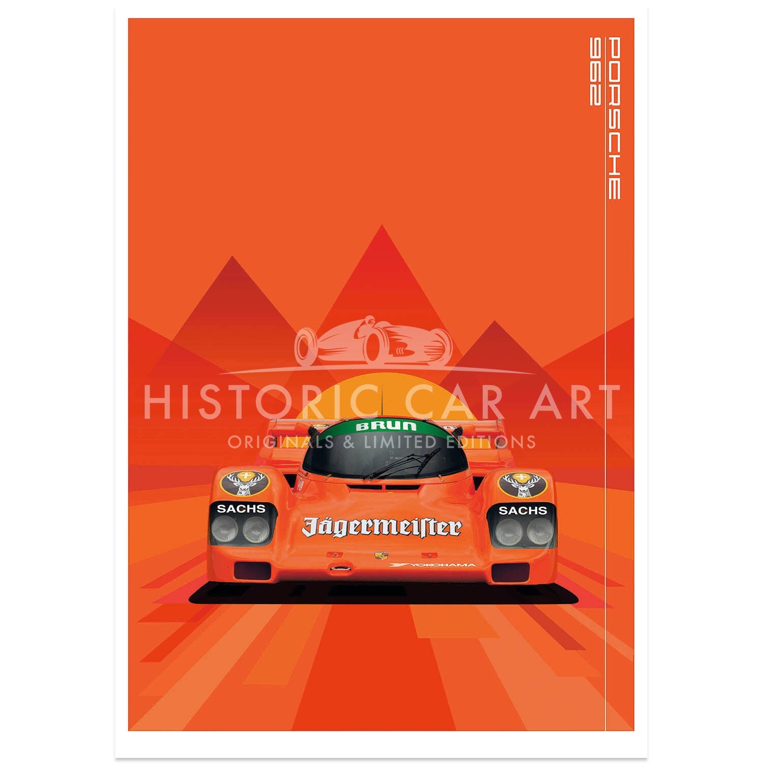 Porsche | 962-117 | Jägermeister | Art Print | Poster