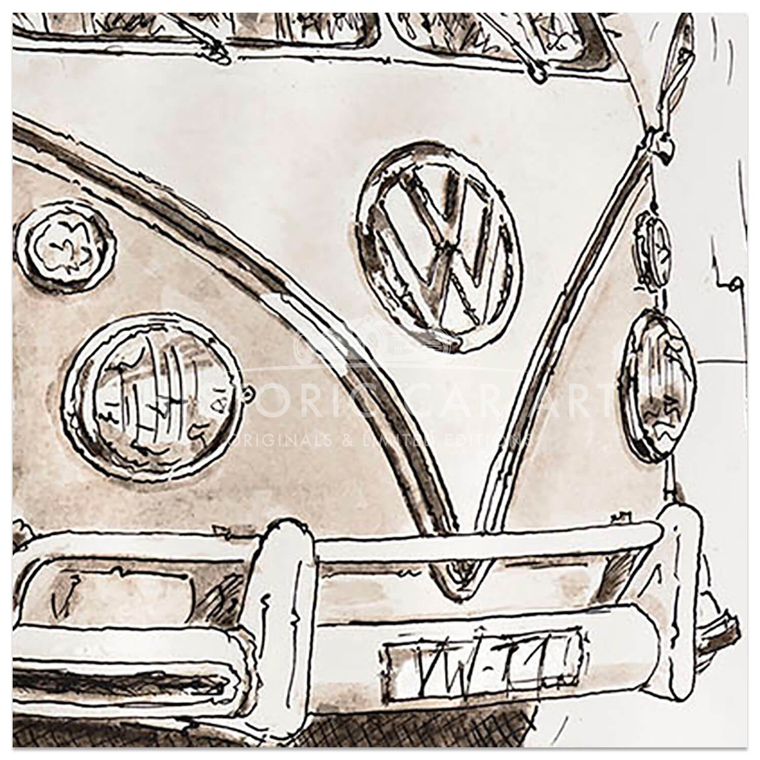 VW T1 Split Screen Van | Art Print