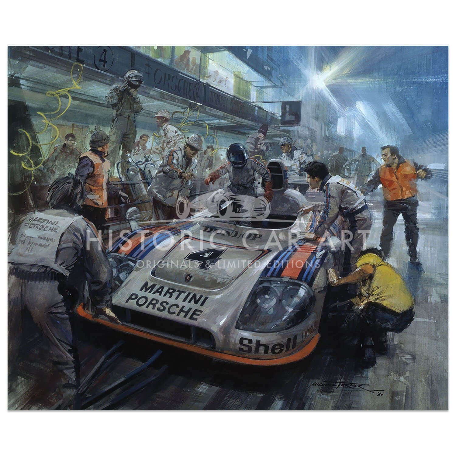 1977 Le Mans | Porsche Pitstop | Porsche 936 | Jacky Ickx | Print