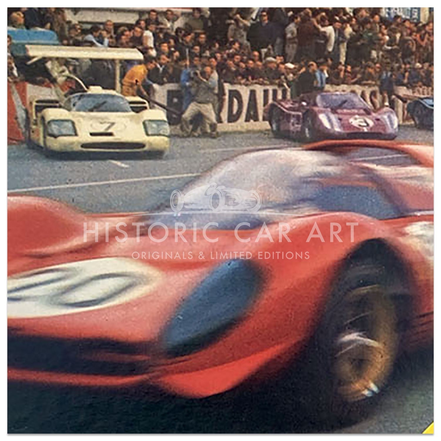 French | Le Mans 24 hours 1968 September Original Poster